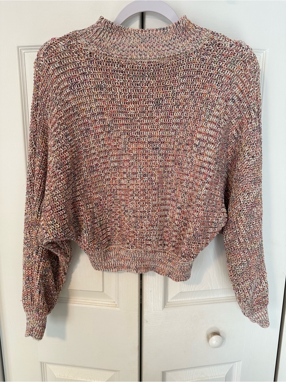 BB Dakota Steve Madden Women’s Multicolor Cropped Knit Sweater